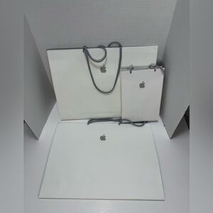 Set of 3 Apple Paper Bags – Large & Small – Gift Bags / Retail Bags